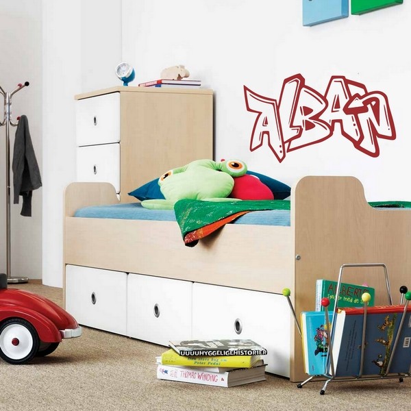 Exemple de stickers muraux: Alban Graffiti